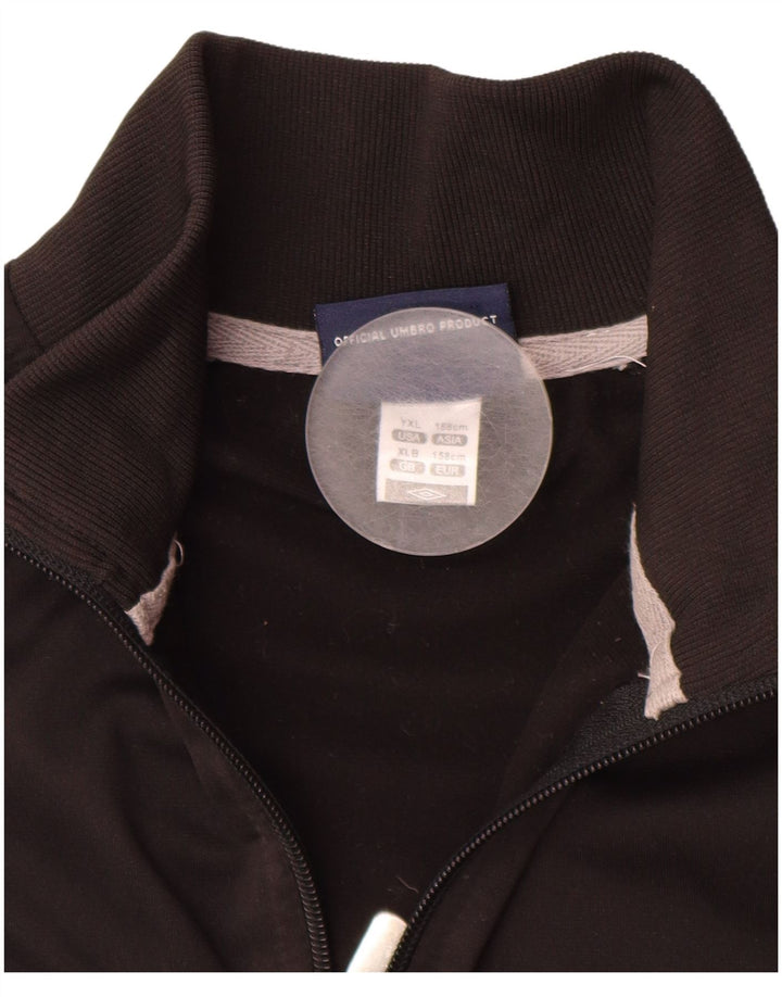 Μπουφάν UMBRO Boys Tracksuit Top Jacket 12-13 Years XL Black Polyester