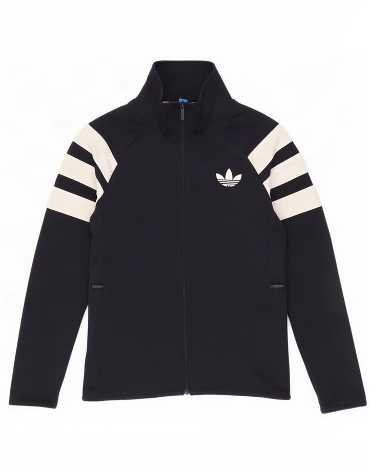Ανδρική αθλητική φόρμα Adidas Top μπουφάν Small Navy Blue Colorblock Polyester