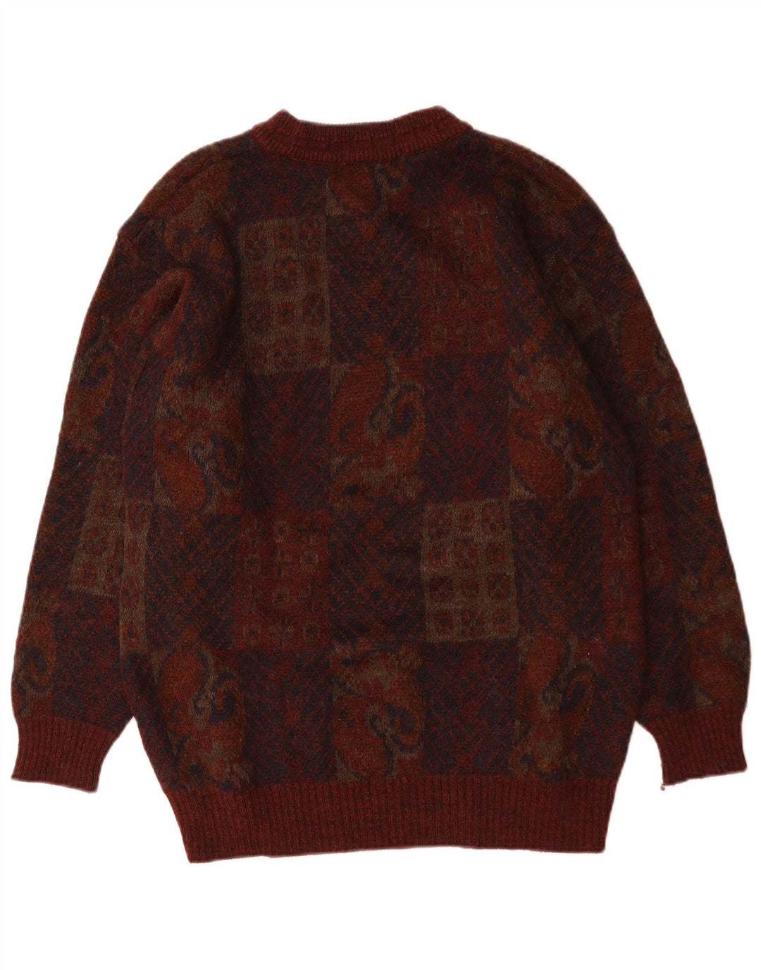 Marks & Spencer Ανδρικό πουλόβερ με λαιμόκοψη St. Michael Crew Medium Burgundy