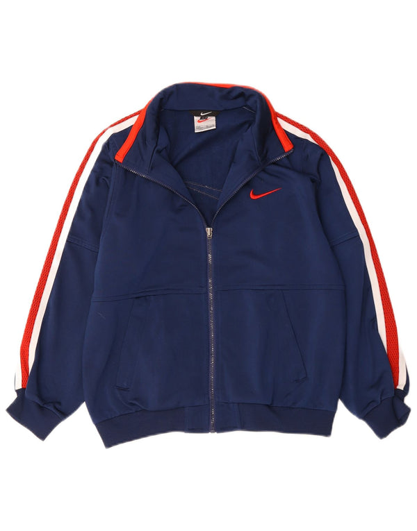 Μπουφάν Nike Boys αθλητική φόρμα 10-11 ετών Medium Navy Blue Colorblock