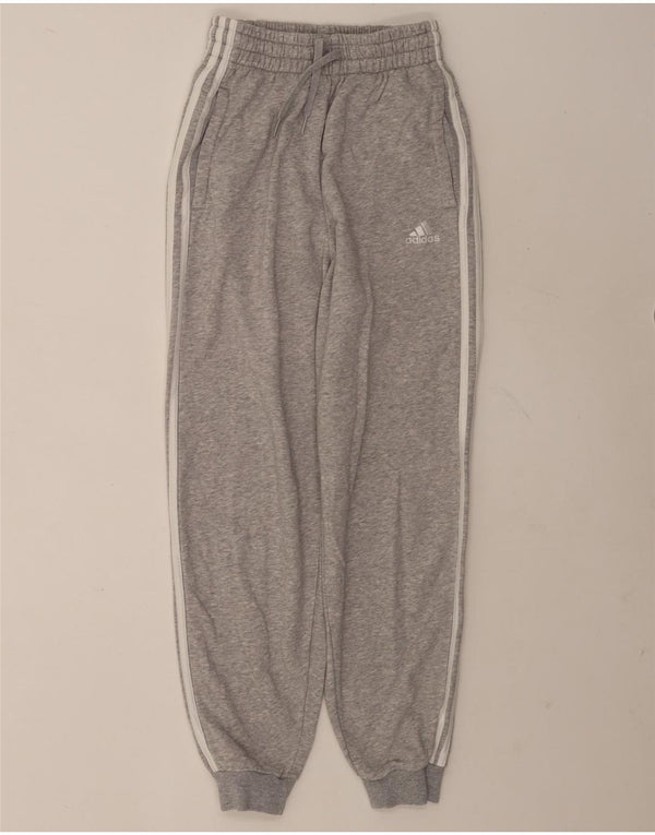 Γυναικεία αθλητική φόρμα Adidas Παντελόνι Joggers UK 4/6 XS Γκρι βαμβακερό