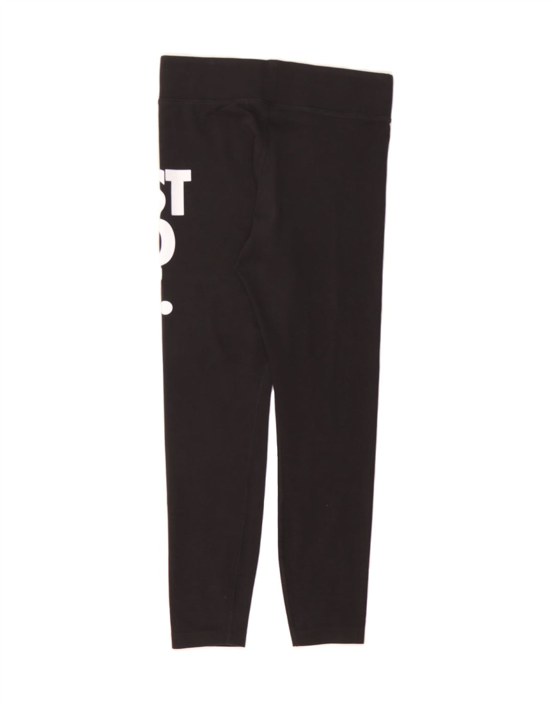 NIKE Womens Graphic Leggings UK 12 Medium  Black Cotton Vintage Nike and Second-Hand Nike from Messina Hembry 
