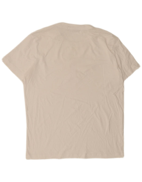 Ανδρικό γραφικό T-shirt Calvin Klein Jeans Top XL Λευκό