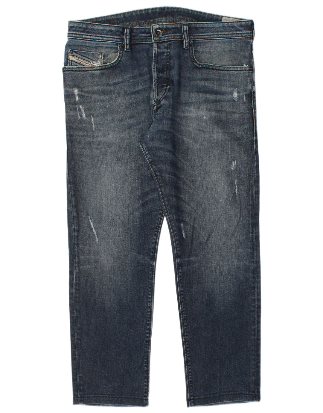 Ανδρικά Diesel Distressed Straight Jeans W33 L27 Μπλε