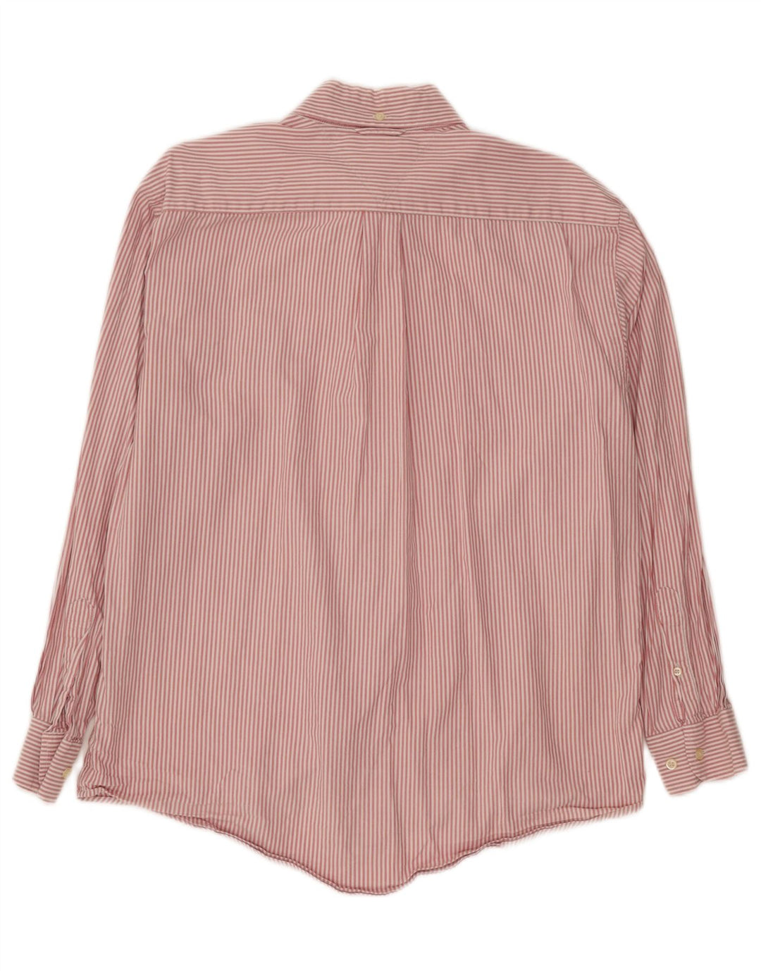 TOMMY HILFIGER Mens Shirt Medium Pink Striped Cotton Vintage Tommy Hilfiger and Second-Hand Tommy Hilfiger from Messina Hembry 