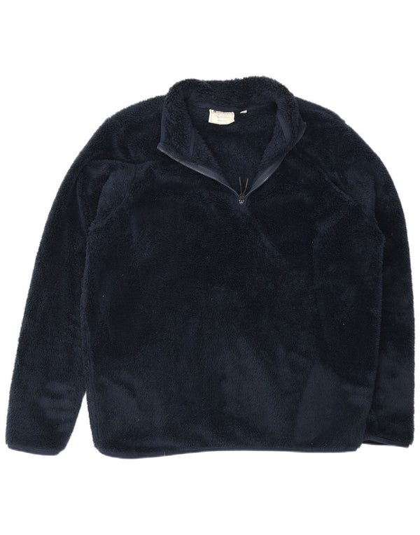 Mountain Warehouse Ανδρικό φερμουάρ Fleece Jumper Large Navy Blue Polyester