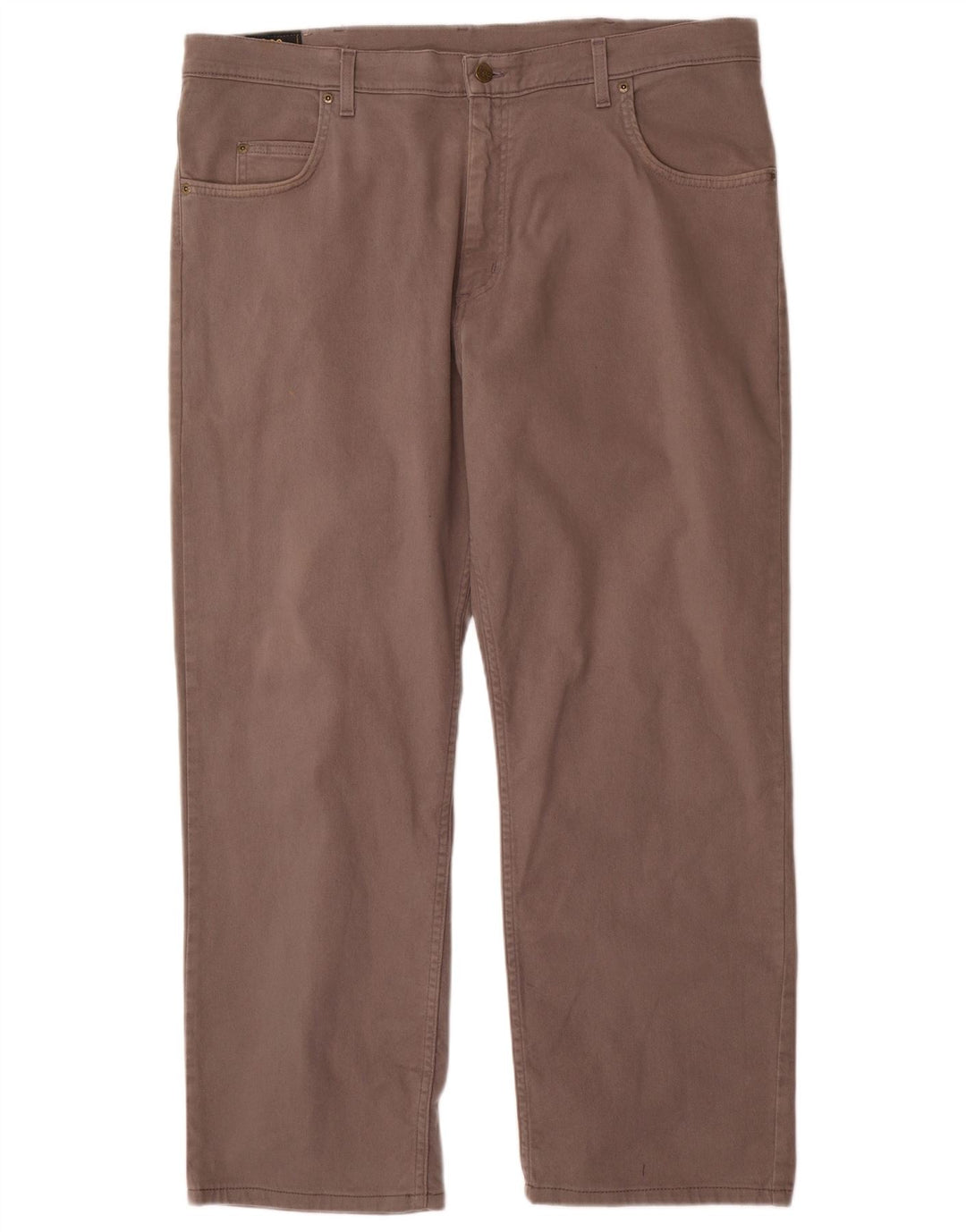 Lee Womens Brooklyn Straight Jeans W42 L30 Γκρι βαμβακερό