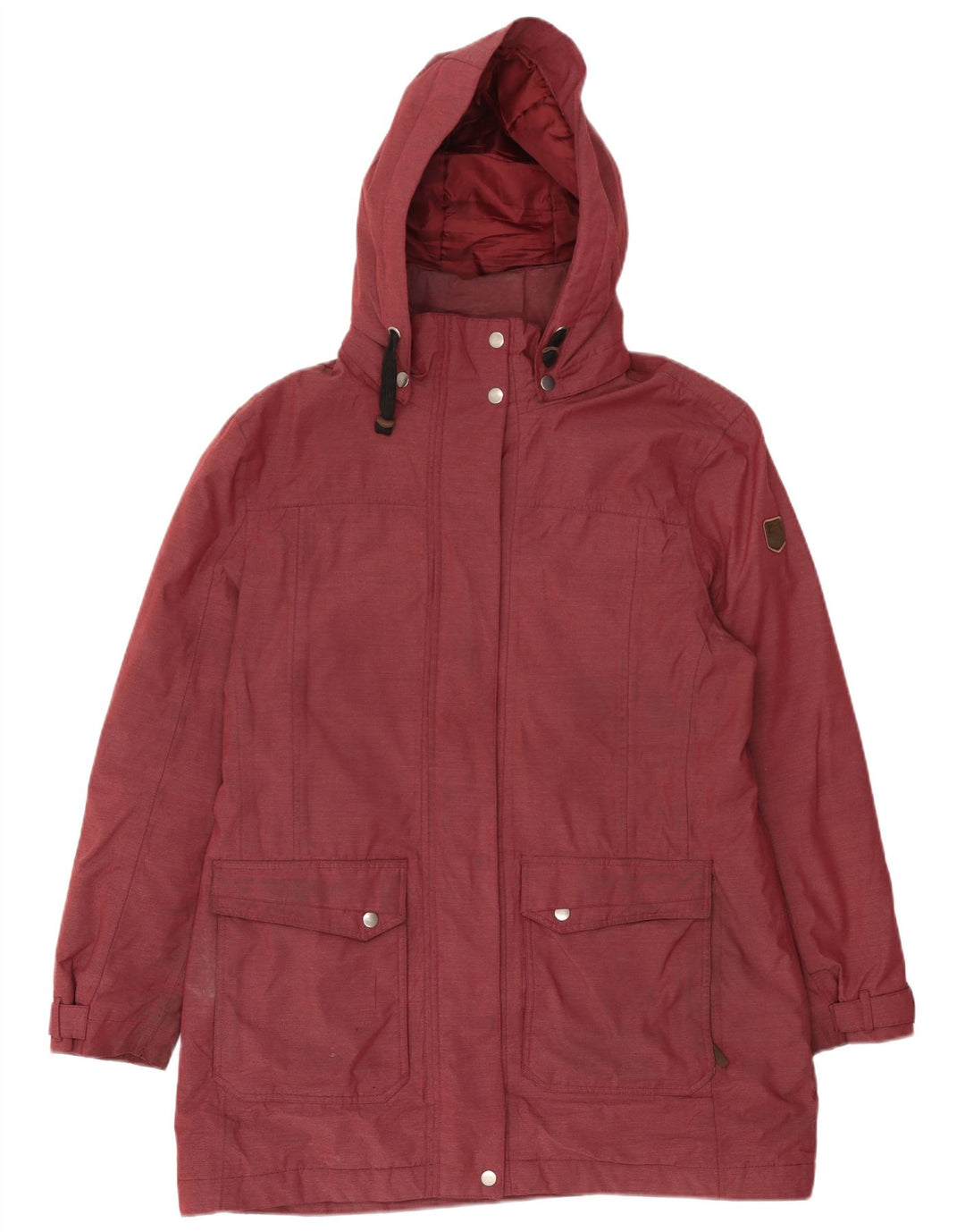 MC Kinley γυναικείο μπουφάν με κουκούλα αντιανεμικό UK 18 XL πολυεστέρας μπορντό