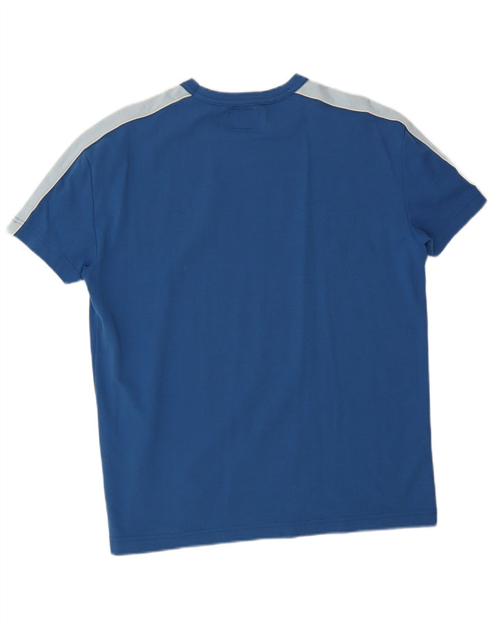 Ανδρικό T-Shirt Energie Top 2XL Blue Colourblock Polyamide