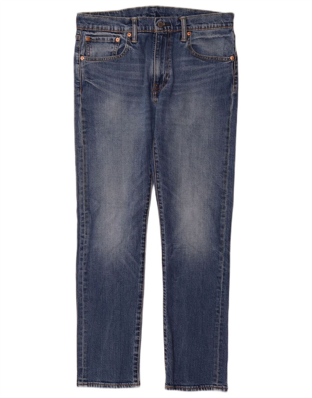 Levi's Mens 502 Tapered Jeans W32 L32 Blue Cotton