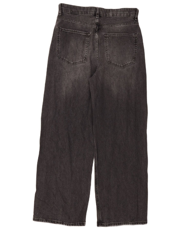 Marks & Spencer Γυναικεία τζιν φαρδιά ποδαράκια UK 10 Small W30 L29 Grey