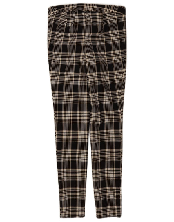 Zara Γυναικείο Slim Casual Παντελόνι XS W24 L28 Black Check