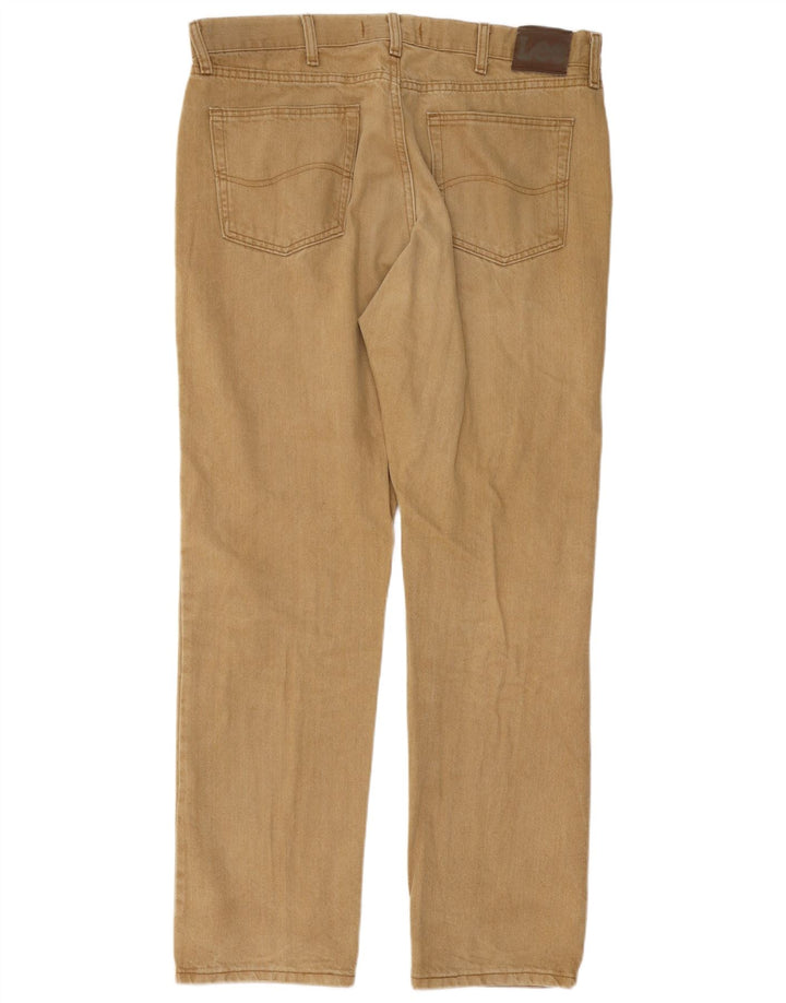 Ανδρικό τζιν Lee Regular Fit W38 L32 Καφέ βαμβακερό