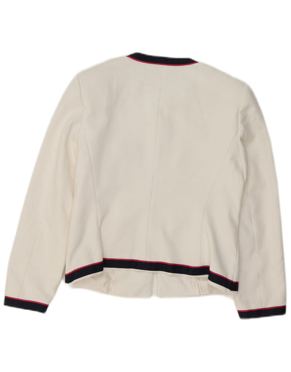 Zara Γυναικείο Σακάκι Μπλέιζερ UK 10 Small White Ride