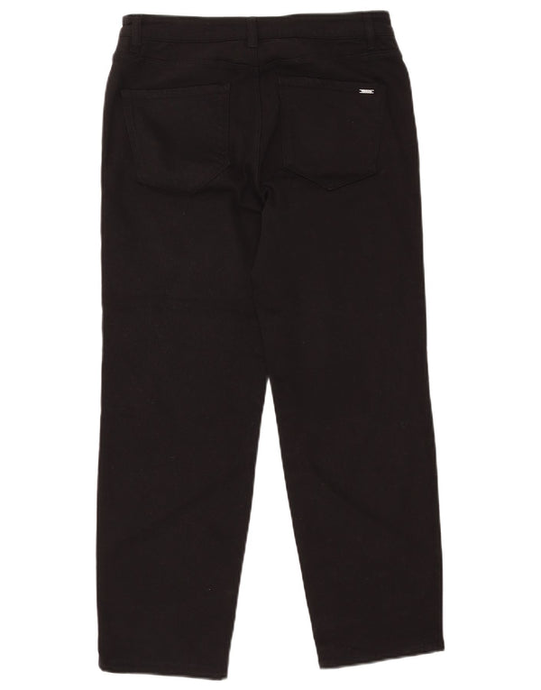 MASSIMO DUTTI Womens Cropped Jeans EU 38 Small W28 L25 Black