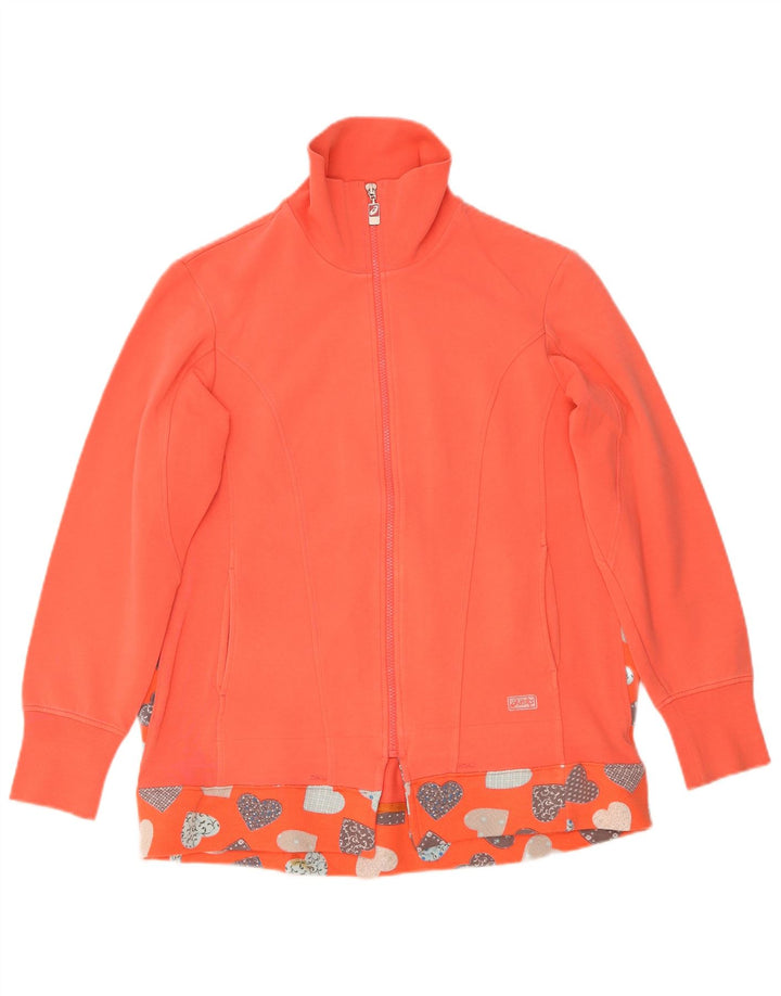 Γυναικεία αθλητική φόρμα Asics Top Jacket UK 16 Large Orange Heart