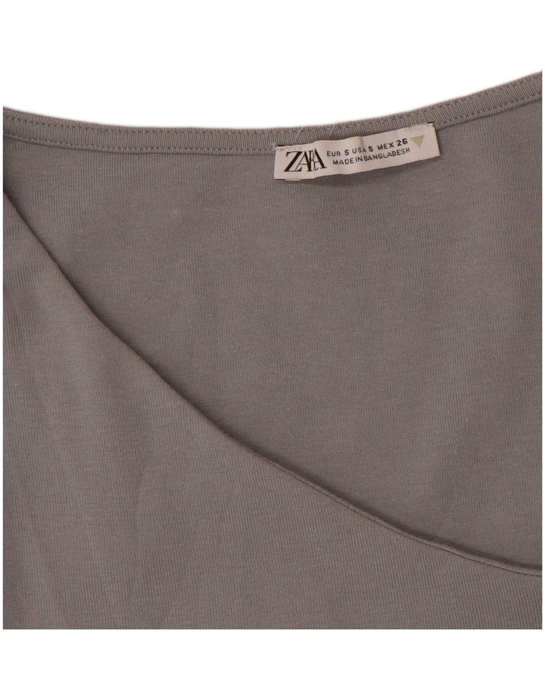 Zara Γυναικείο Crop Vest Top UK 8 Small Grey
