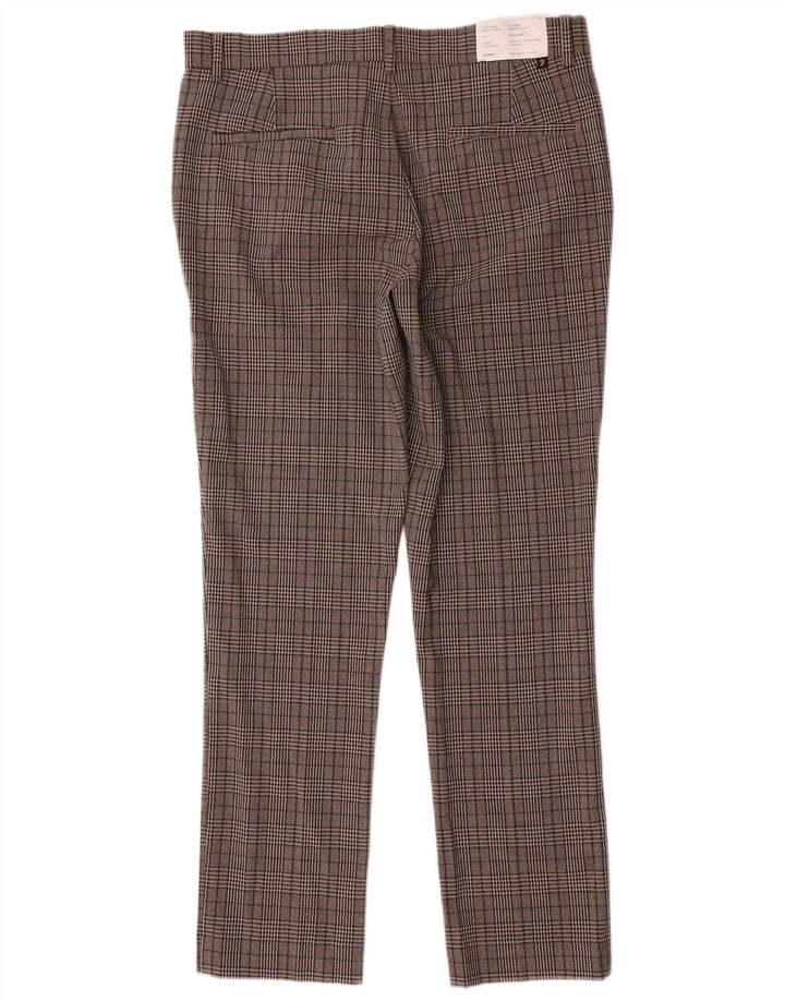 Farah Ανδρικό Slim Chino Παντελόνι W32 L30 Grey Check Polyester