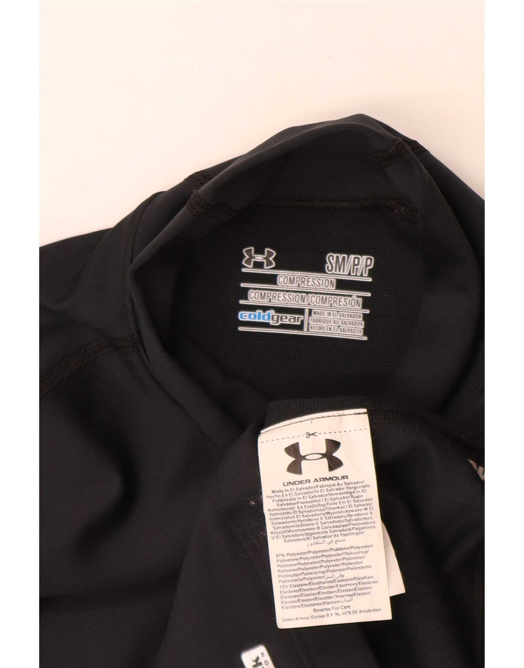Under Armour Γυναικείο Cold Gear Μακρυμάνικο UK 8 Μικρός Μαύρος Πολυεστέρας