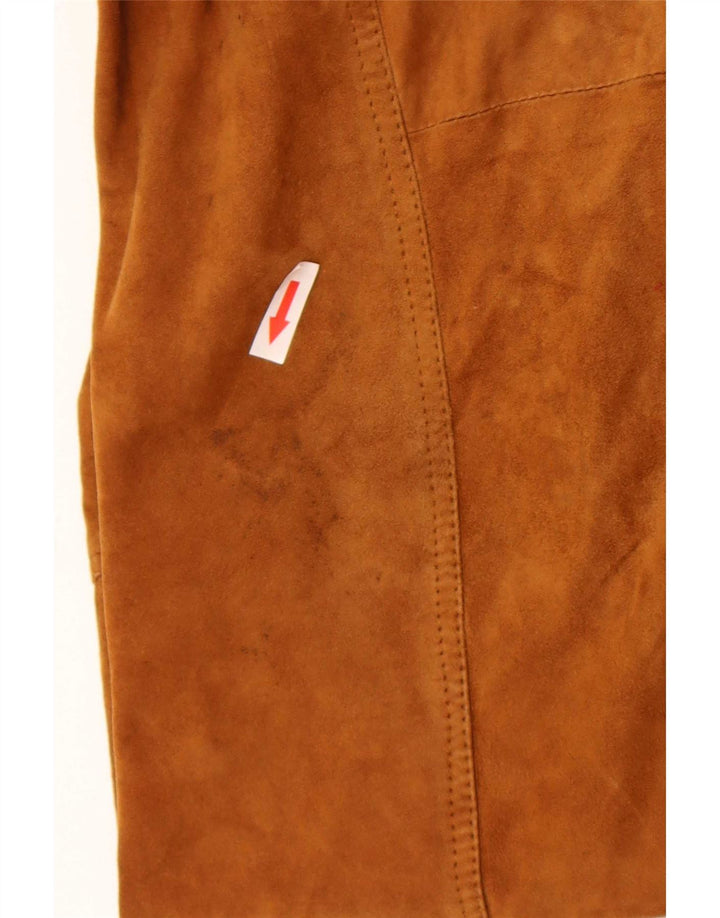Vintage Ανδρικό Suede Bomber Jacket IT 54 2XL Beige