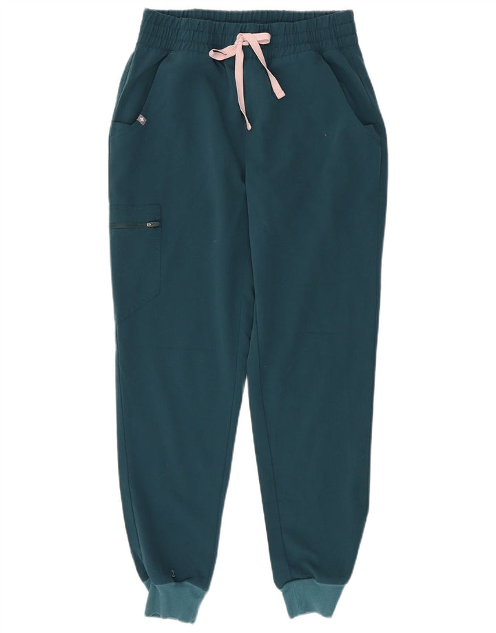 FIGS Γυναικεία φόρμα Cargo Παντελόνια Joggers UK 10 Small Green Polyester