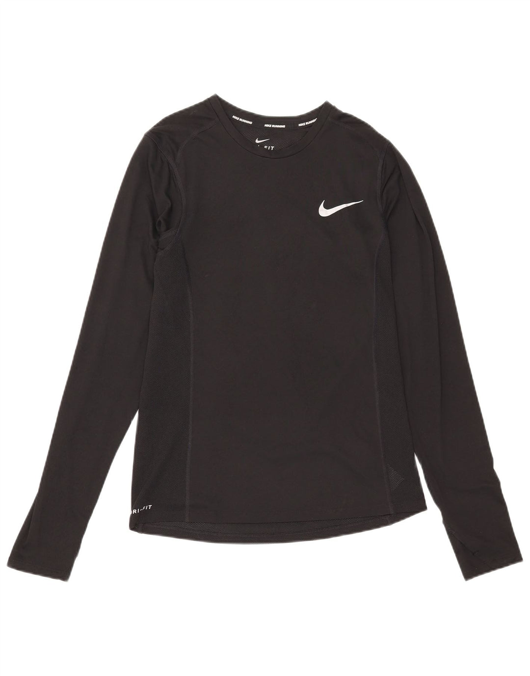 Ανδρικό τοπ Nike Dri Fit Μακρυμάνικο μικρό μαύρο πολυεστέρα