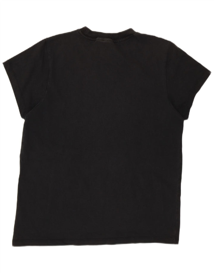Γυναικείο γραφικό T-Shirt Adidas Top UK 12 Medium Black