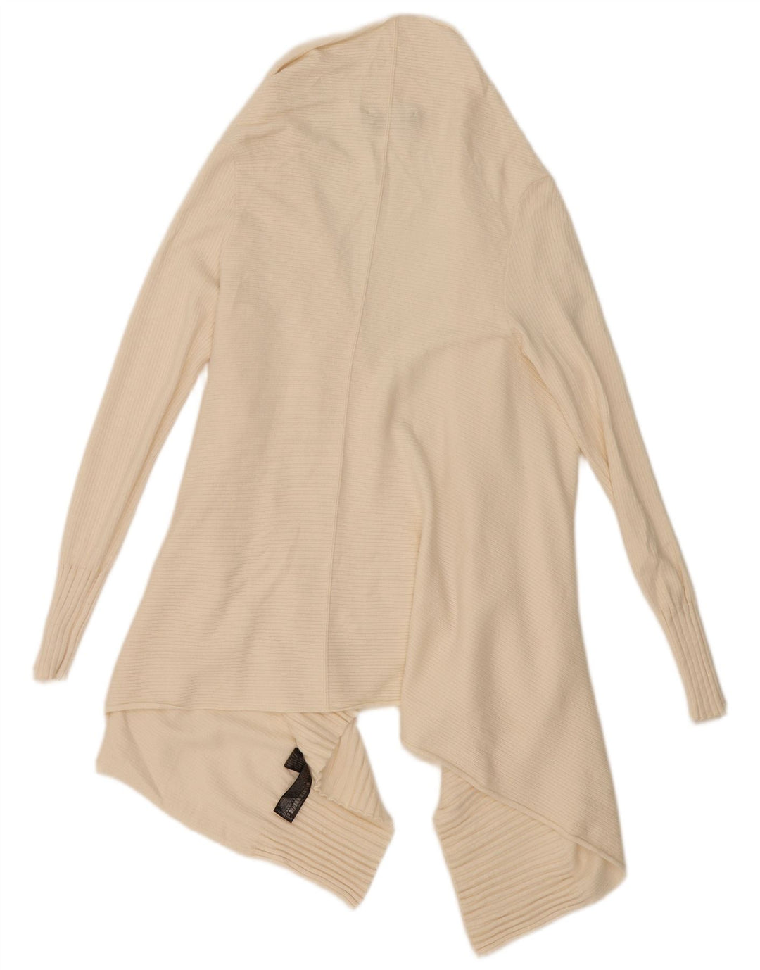 Zara Γυναικείο Longline ανοιχτό πουλόβερ UK 10 Small Beige