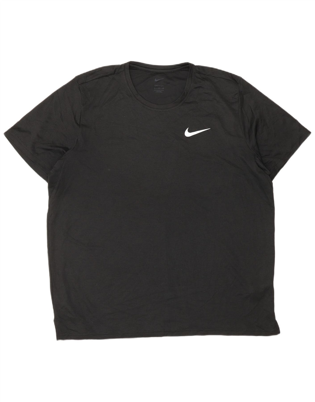 Ανδρικό T-Shirt NIKE Dri Fit Top XL Μαύρο πολυεστέρα