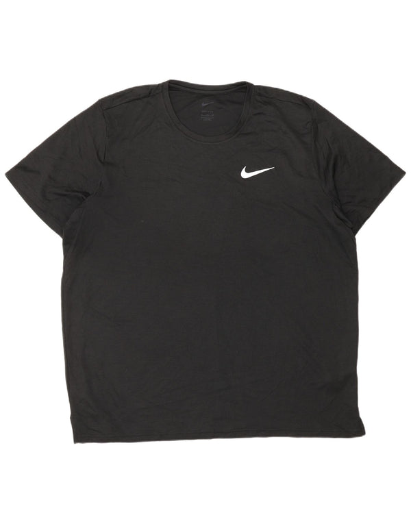 Ανδρικό T-Shirt NIKE Dri Fit Top XL Μαύρο πολυεστέρα