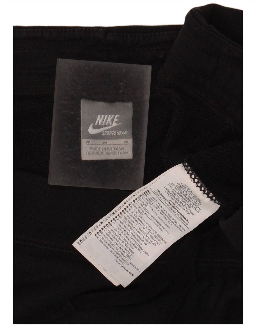 Γυναικεία αθλητική φόρμα Nike Παντελόνι UK 14 μεσαίο μαύρο βαμβακερό