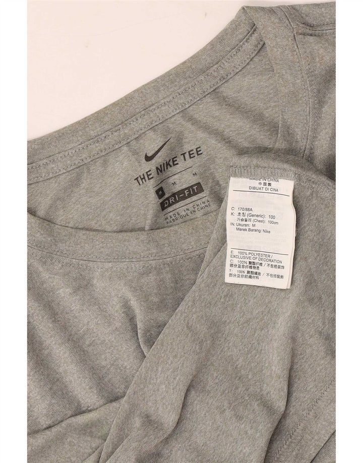 Ανδρικό T-Shirt Nike Dri Fit Τοπ μεσαίου γκρι πολυεστέρα