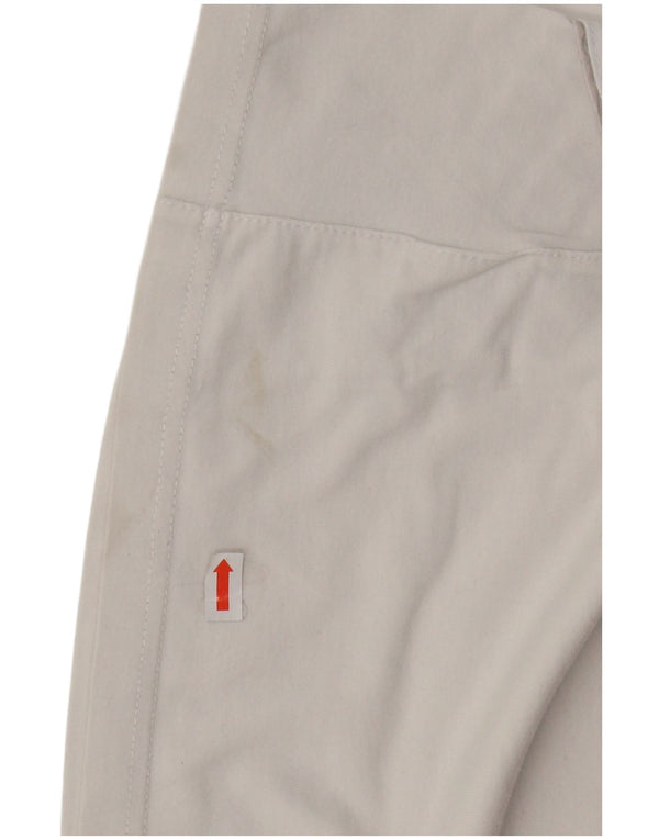 ADIDAS Γυναικείο T-Shirt Top UK 14 Large Off White βαμβακερό