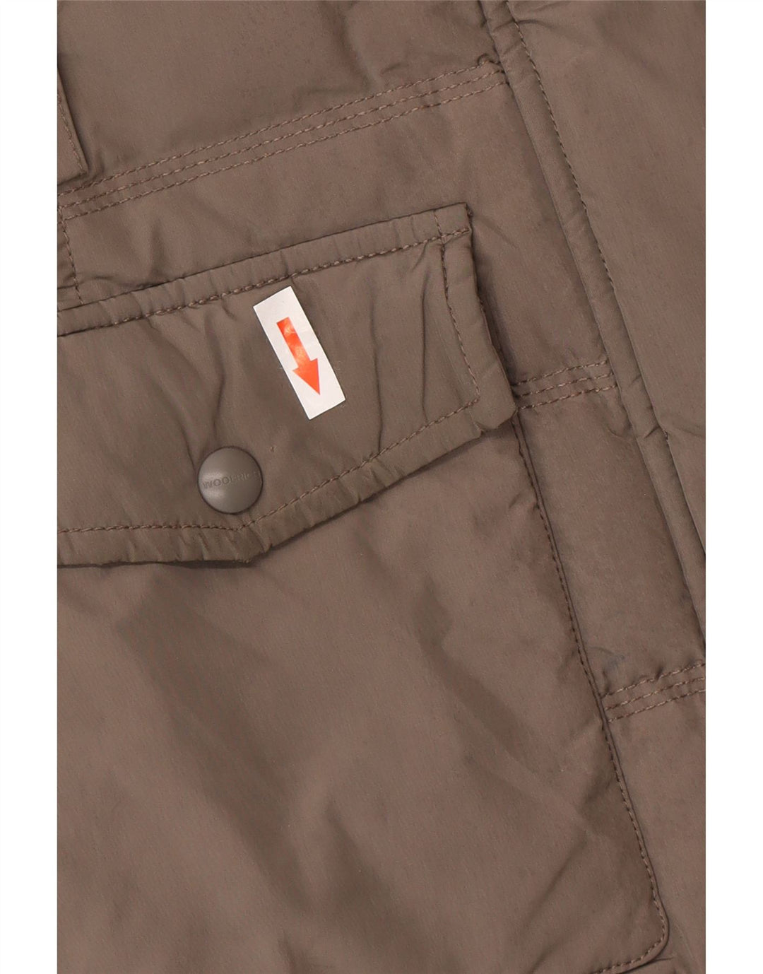 Woolrich Γυναικείο παλτό με κουκούλα UK 6 XS Γκρι πολυεστέρα χειμώνα