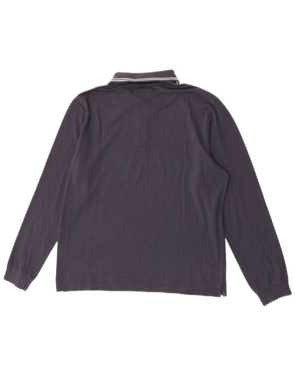 Ανδρικό Champion Easy Fit μακρυμάνικο μπλουζάκι πόλο XL Navy Blue