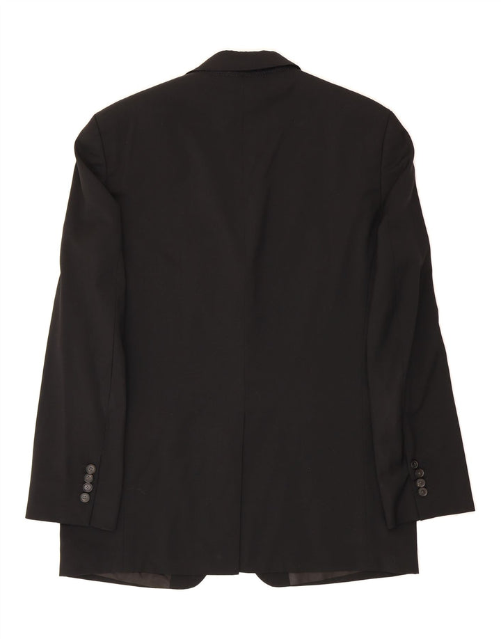 HUGO BOSS Mens 3 Button Blazer Jacket UK 38 Medium Black Vintage Hugo Boss and Second-Hand Hugo Boss from Messina Hembry 