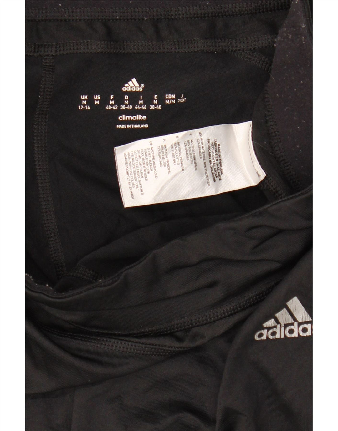 Adidas Γυναικεία κολάν Capri Climalite UK 12/14 Μεσαίο μαύρο πολυεστέρα