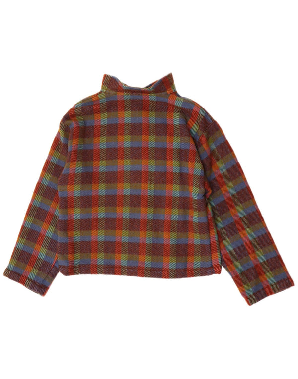 Vintage γυναικείο μπουφάν μπουφάν UK 14 μεσαία πολύχρωμη επιταγή