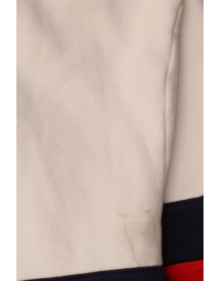 Fila Γυναικείο Φούτερ με φερμουάρ με λαιμόκοψη Jumper UK 18 XL Λευκό Colourblock