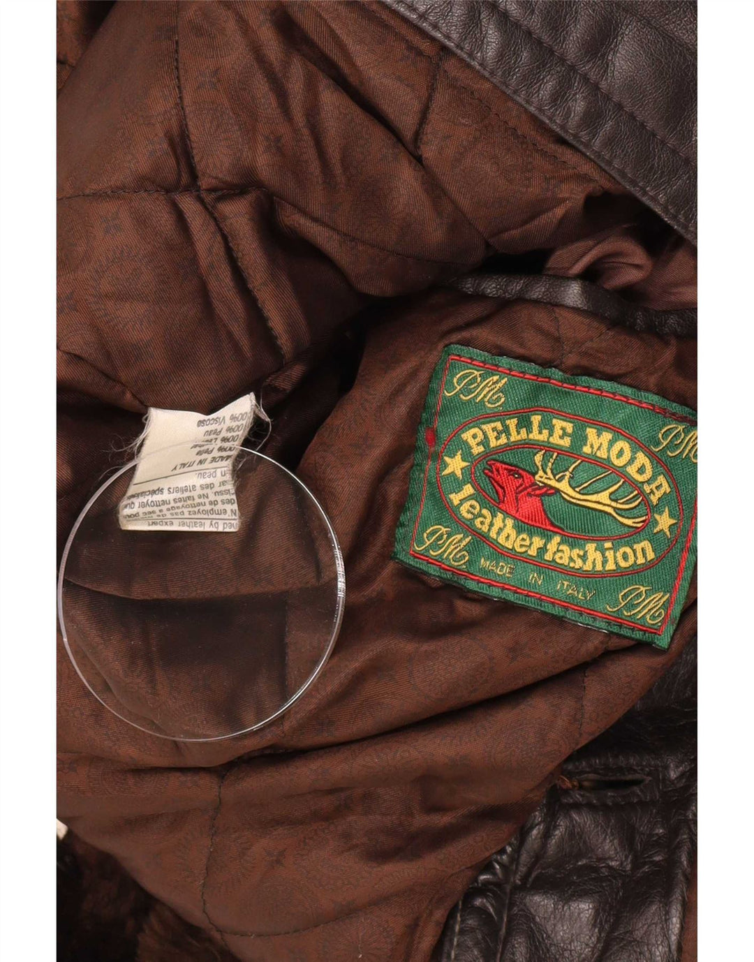 Pelle Moda Ανδρικό Δερμάτινο Παλτό UK 40 Large Brown Classic