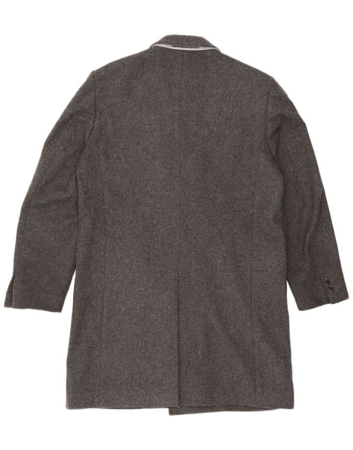 Ανδρικό παλτό με διπλό στήθος Gant UK 40 Large Grey Wool