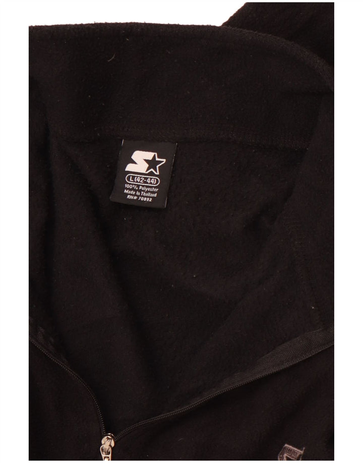 STARTER Ανδρικό φερμουάρ Fleece Jumper Μαύρο Αθλητικό από Πολυεστέρα
