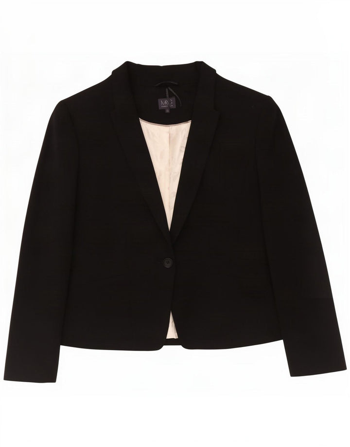 Marks & Spencer Γυναικείο μπουφάν blazer UK 20 2XL μαύρο πολυεστέρα