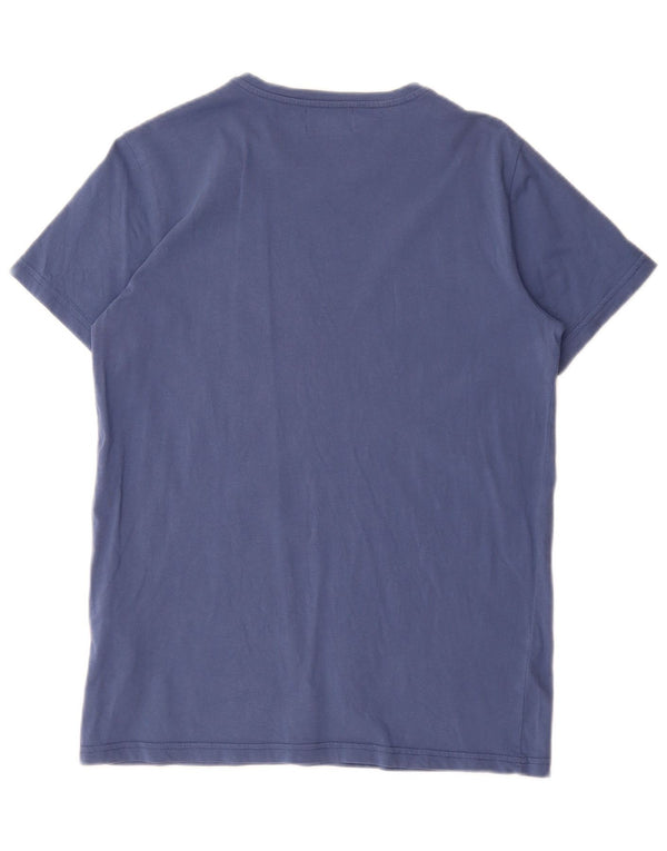 Kappa Ανδρικό γραφικό T-Shirt Top Medium Blue Cotton