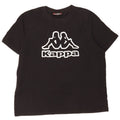 Ανδρικό γραφικό T-Shirt Kappa Top Large Μαύρο Βαμβακερό