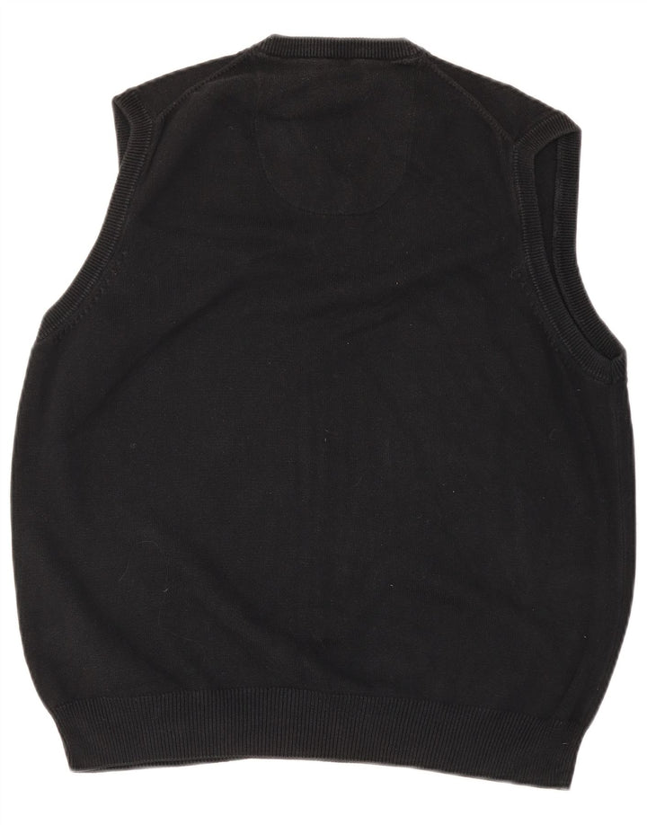 MARKS & SPENCER Ανδρικό φανελάκι με κανονική εφαρμογή Tank Top Large Μαύρο