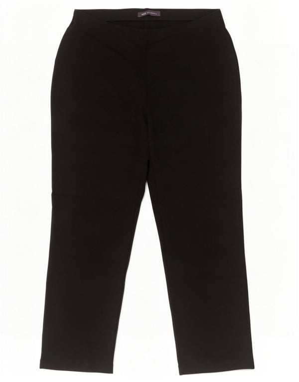 Marks & Spencer Γυναικείο ίσιο casual παντελόνι UK 12 Medium W30 L27 μαύρο