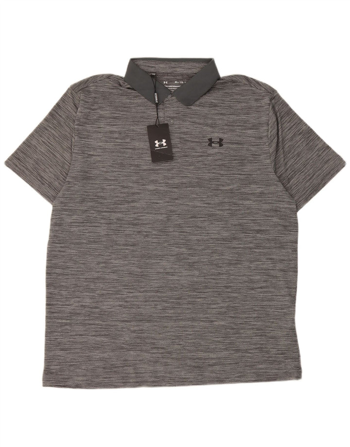 Under Armour Ανδρικό πουκάμισο Polo XL με γκρι λείανση πολυεστέρα