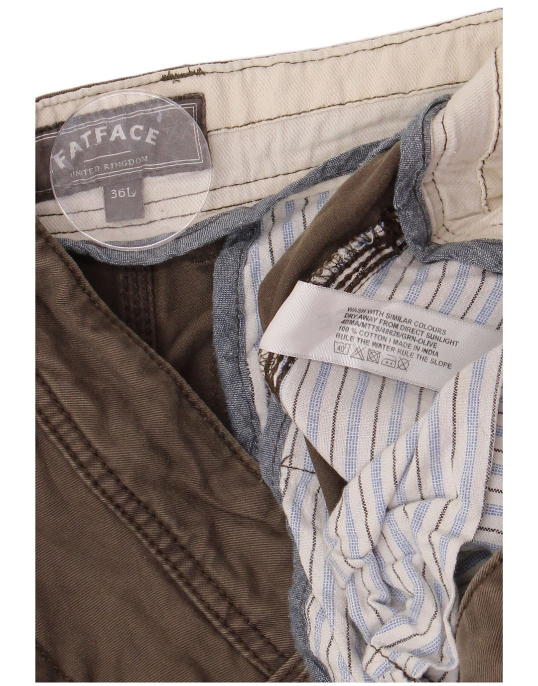 FAT FACE Ανδρικό ίσιο παντελόνι Chino W36 L33 Beige