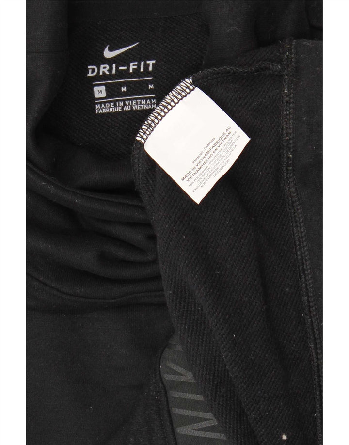 Γυναικείο γραφικό φούτερ Nike Dri Fit Jumper UK 14 Μεσαίο μαύρο πολυεστέρα